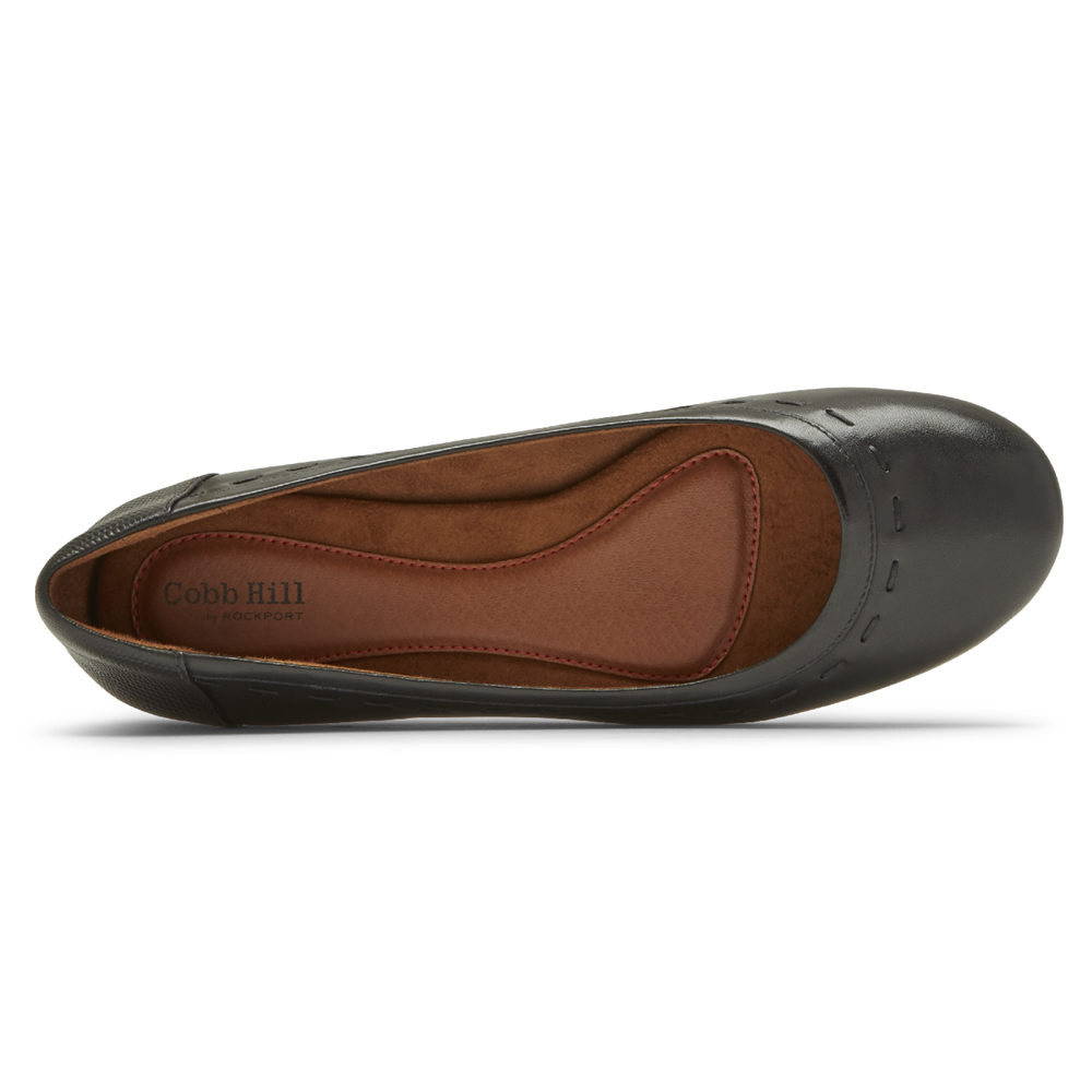 Rockport Flats Sko Dame Svart - Cobb Hill Maiika Ballet - VLXT64712